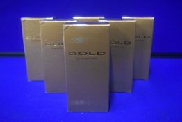 6x Gold by Parfums Bleu 100ml EDT