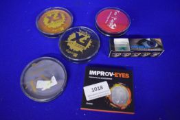 Assorted Face Paints and Contact Lenses
