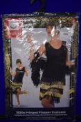 Smiffys 1920’s Fringed Flapper Costume Size: 8-10