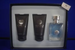Versace Pour Homme Giftset - 50ml EDT, 50ml Shower Gel, and 50ml Shampoo