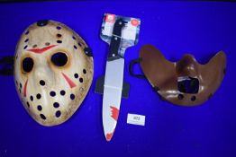 2x Masks and 1x Knife