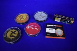 Assorted Face Paints and Contact Lenses