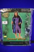 Kid’s Queen Witch Costume Size: 4-6 years