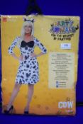 Smiffys Cow Dress Costume Size: M/12-14