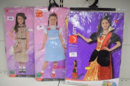 3x Assorted Girl’s Fancy Dress Costumes Size: 4-6 years