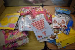 Quantity of Assorted Party Banners and Decorations