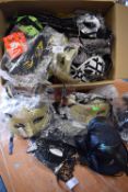 Quantity of Assorted Masquerade Masks and Hats