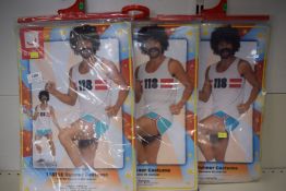 3x Men’s 118118 Runner Costumes Size: M