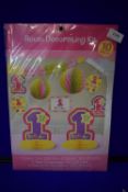 Box of 12 First Birthday Room Decorating Kits