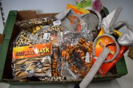 Box of Assorted Animal Mask, Tails, and Ears
