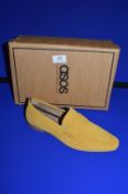 Asos Lady’s Mustard Suede Leather Boots Size: 7 (new with packaging)