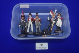 5x Painted Lead Soldiers