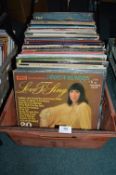 Crate of 12” LP Records Including Mixed Oldies, etc.