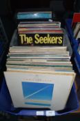2x Boxes of LP Records and a Record Case Including Mixed Oldies and Pop