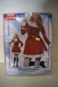Smiffys Miss Santa Costume Size: 12-14 RRP: £40