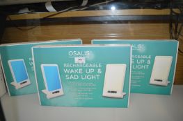 3x Osalis Rechargeable Wake-Up SAD Lights