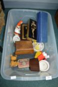 Vintage Items Including Boxes, Tins, etc.