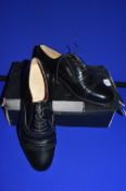 Samuel Winsor Gent’s Handmade Black Leather Shoes Size: 10 (new)