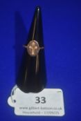 9ct Gold Signet Ring with Cross Emblem 2.5g