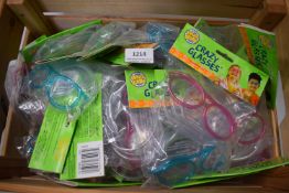Box of Assorted Crazy Straw Glasses