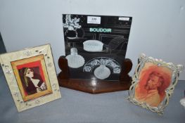 Art Deco Picture Frame and Two Photo Frames