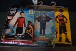 3x Boy’s Fancy Dress Costumes Size: 8-10 years
