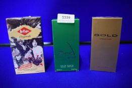 Three Bottles of Men's Fragrances