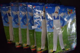 6x Smiffys Men’s Garden Gnome Costumes Size: S