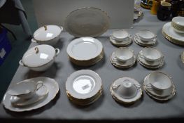 Bavarian Gilt Edged Dinner Service 30+pcs