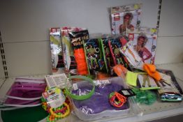Selection of 80’s Theme Party Items, Costumes, etc. (contents may vary from picture)