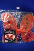 21 Pairs of Red Fairy Wings with Details