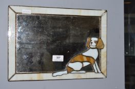 Leaded Glass Dog Mirror
