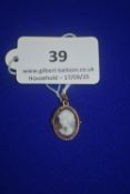 9ct Gold Cameo Pendant/Brooch 1.7g