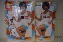 2x Men’s 118118 Runner Costumes Size: M