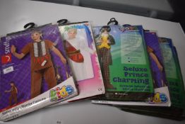 6x Kid’s Fancy Dress Costumes Size: 4-6 years