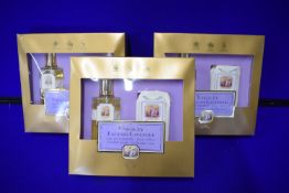 Three Yardley English Lavender EDT + Soap Gift Sets