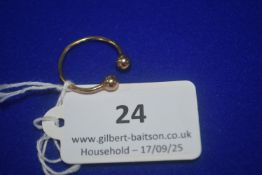 9ct Gold Torc Ring 1.3g