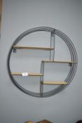 Circular Metal Framed Display Shelf