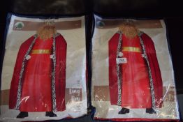 2x Red King Outfits Size: L