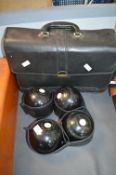 Set of 4 Thomas Taylor Bowling Balls with Bag