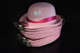 Quantity of Pink Bowler Hats