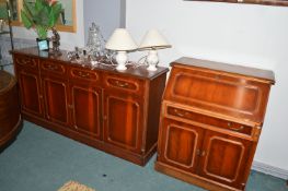 Sideboard, Display Cabinet and Buureau