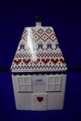 Knitted House Cookie Jar