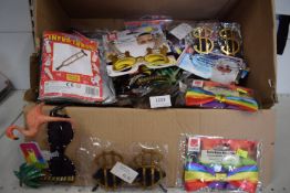 Quantity of Novelty Glasses, Party Inflatables, and Bow Ties