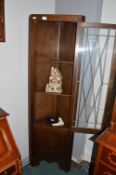 Oak Astral Glazed Corner Cupboard