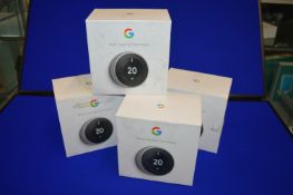 *4x Google Nest Learning Thermostats