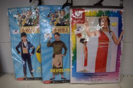 3x Assorted Girl’s Fancy Dress Costumes Size: 10-12 years