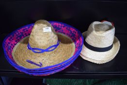 Quantity of Assorted Straw Hats