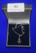 Sterling Silver Anchor Pendant & Chain
