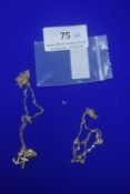 Two 9ct Gold Chains (One with Pendant) Total Weigh